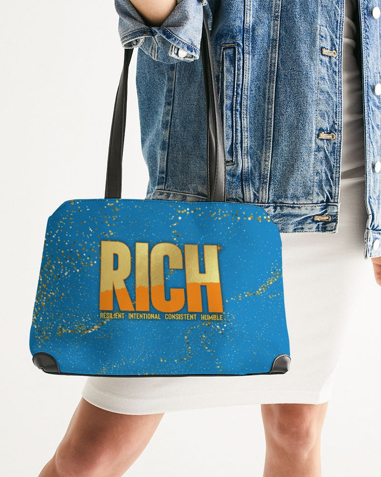 RICH Signature Leather Shoulder Bag